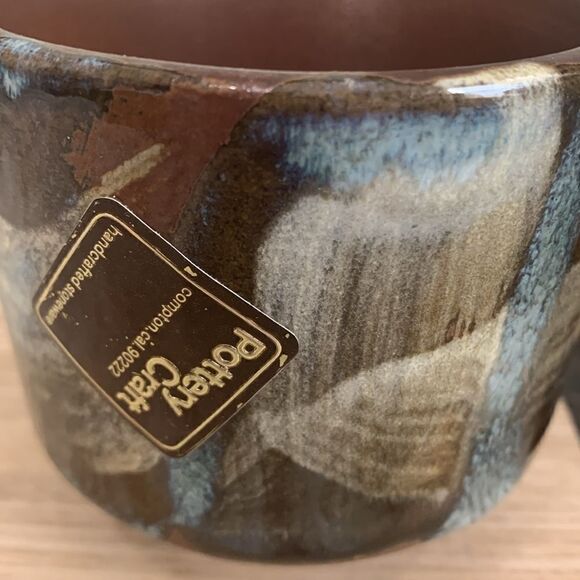 Vintage Pottery Craft Compton, Cal USA Handcrafted Stoneware Small Planter - Picture 8 of 16